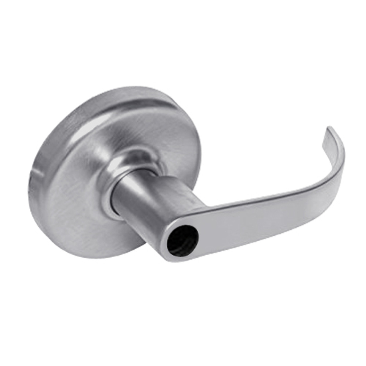 CL3361-PZD-626-LC Corbin CL3300 Series Less Cylinder Extra Heavy Duty Entry or Office Cylindrical Locksets with Princeton Lever in Satin Chrome Finish