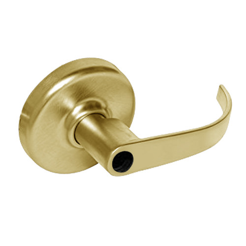CL3393-PZD-605-LC Corbin CL3300 Series Less Cylinder Extra Heavy Duty Service Station Cylindrical Locksets with Princeton Lever in Bright Brass Finish
