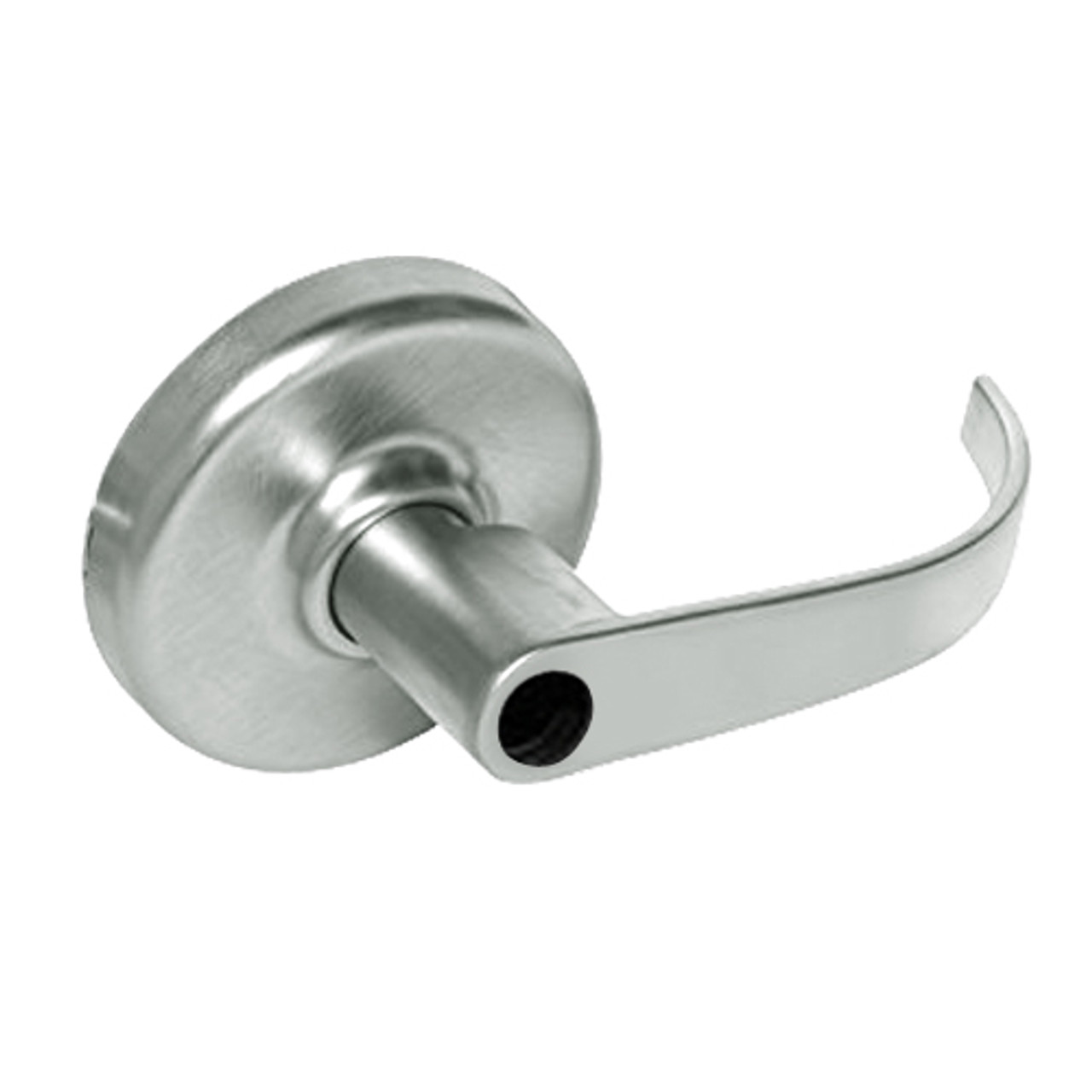 CL3372-PZD-618-LC Corbin CL3300 Series Less Cylinder Extra Heavy Duty Public Toilet Cylindrical Locksets with Princeton Lever in Bright Nickel Plated Finish