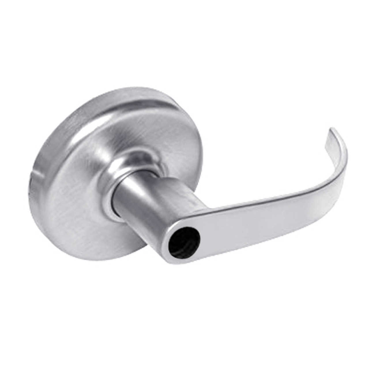 CL3372-PZD-625-LC Corbin CL3300 Series Less Cylinder Extra Heavy Duty Public Toilet Cylindrical Locksets with Princeton Lever in Bright Chrome Finish