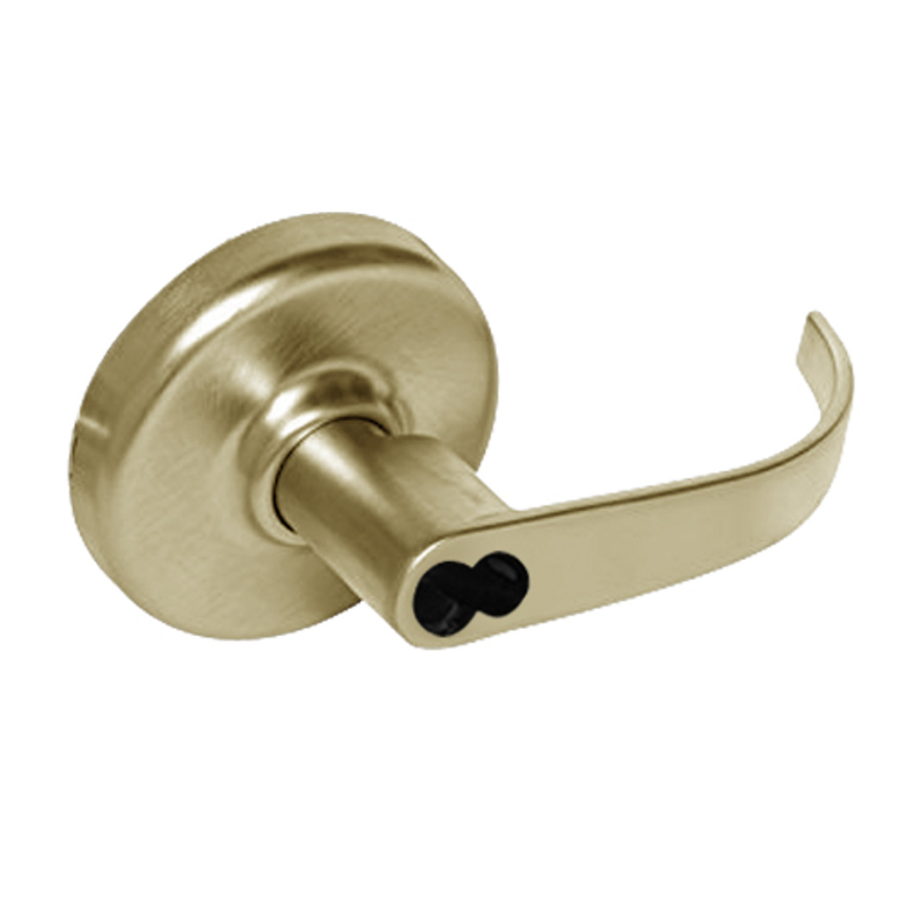 CL3351-PZD-606-CL6 Corbin CL3300 Series IC 6-Pin Less Core Extra Heavy Duty Entrance Cylindrical Locksets with Princeton Lever in Satin Brass Finish