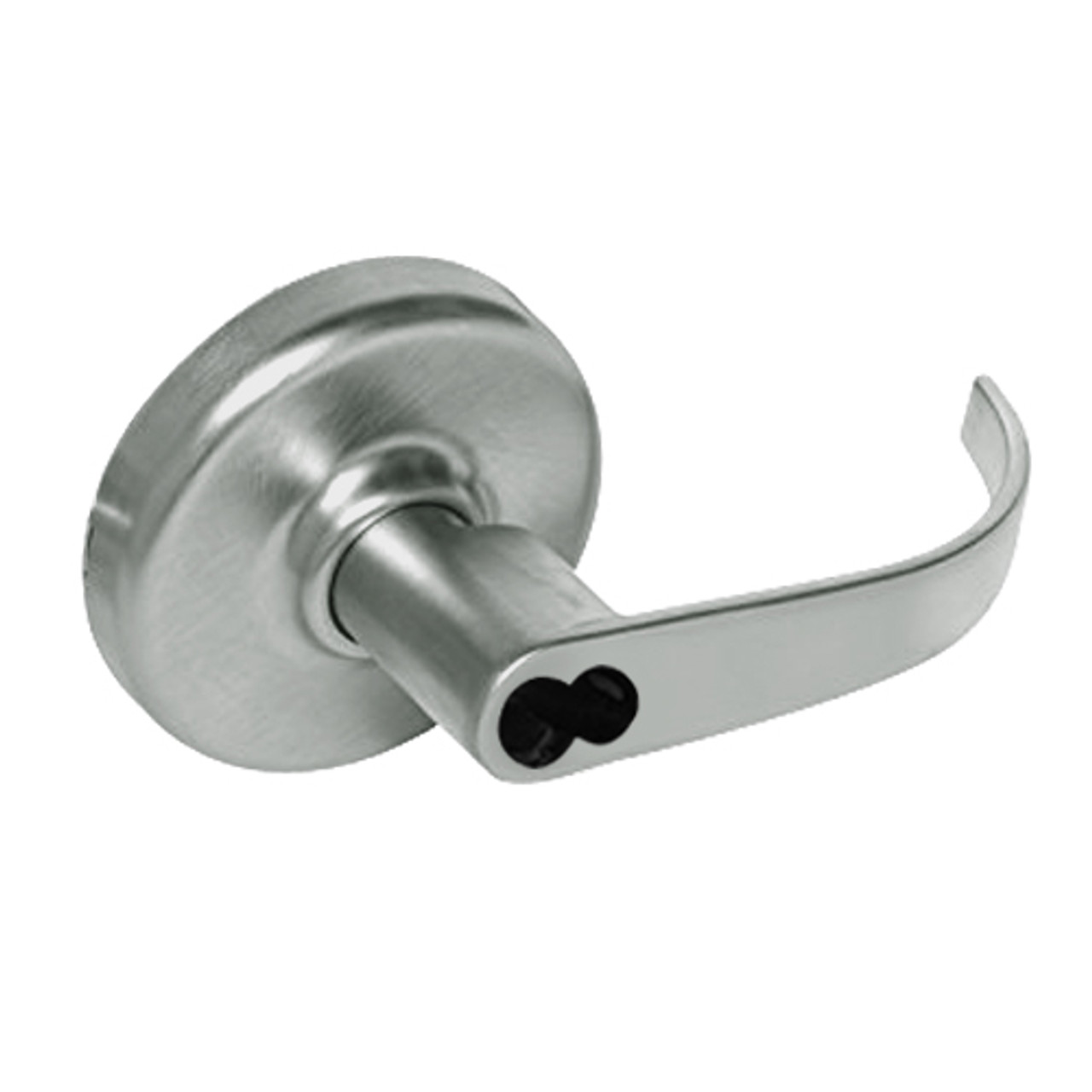 CL3355-PZD-619-CL6 Corbin CL3300 Series IC 6-Pin Less Core Extra Heavy Duty Classroom Cylindrical Locksets with Princeton Lever in Satin Nickel Plated Finish