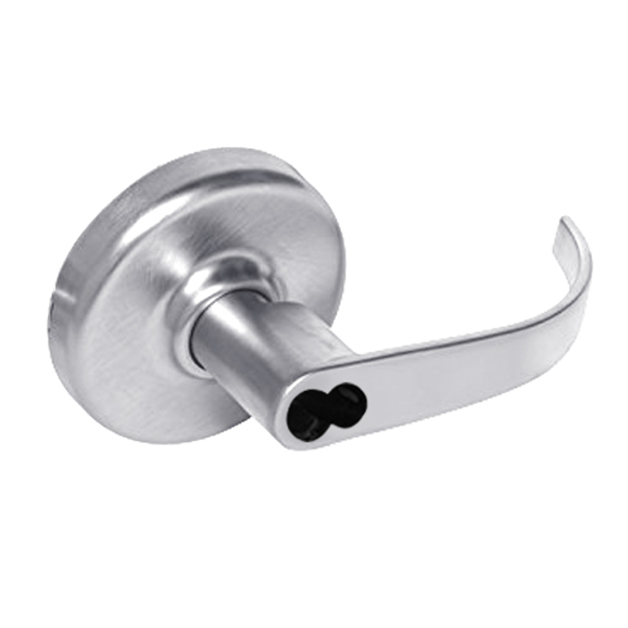 CL3357-PZD-625-CL6 Corbin CL3300 Series IC 6-Pin Less Core Extra Heavy Duty Storeroom Cylindrical Locksets with Princeton Lever in Bright Chrome Finish