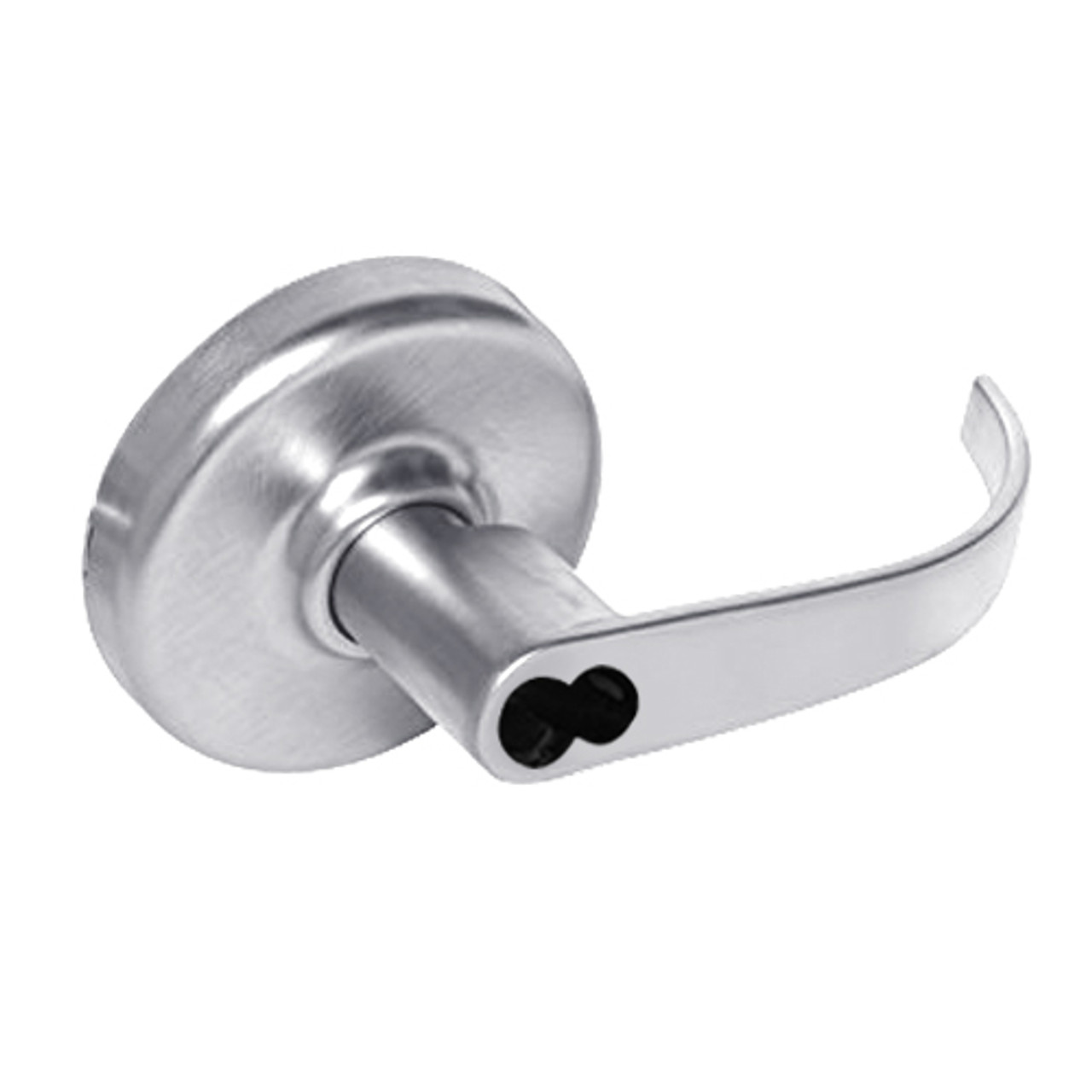 CL3359-PZD-625-CL6 Corbin CL3300 Series IC 6-Pin Less Core Extra Heavy Duty Storeroom or Public Restroom Cylindrical Locksets with Princeton Lever in Bright Chrome Finish
