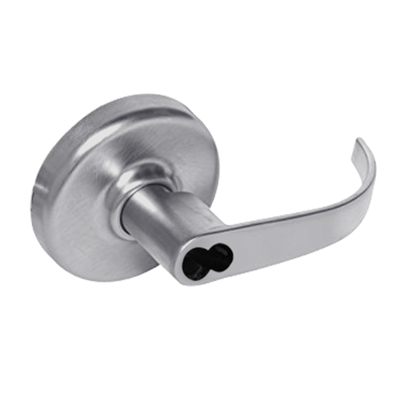 CL3361-PZD-626-CL6 Corbin CL3300 Series IC 6-Pin Less Core Extra Heavy Duty  Entry or Office Cylindrical Locksets with Princeton Lever in Satin Chrome  Lock Depot Inc