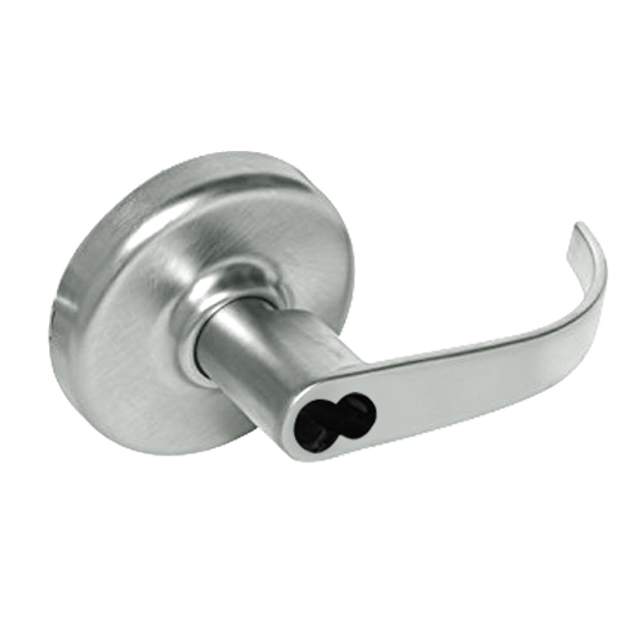 CL3361-PZD-618-CL6 Corbin CL3300 Series IC 6-Pin Less Core Extra Heavy Duty Entry or Office Cylindrical Locksets with Princeton Lever in Bright Nickel Plated Finish