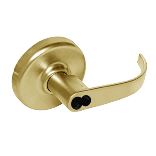 CL3393-PZD-605-CL6 Corbin CL3300 Series IC 6-Pin Less Core Extra Heavy Duty Service Station Cylindrical Locksets with Princeton Lever in Bright Brass Finish