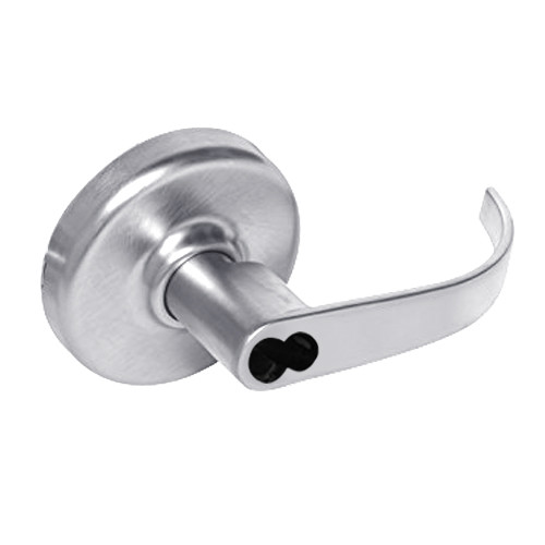 CL3381-PZD-625-CL6 Corbin CL3300 Series IC 6-Pin Less Core Extra Heavy Duty Keyed with Blank Plate Cylindrical Locksets with Princeton Lever in Bright Chrome Finish