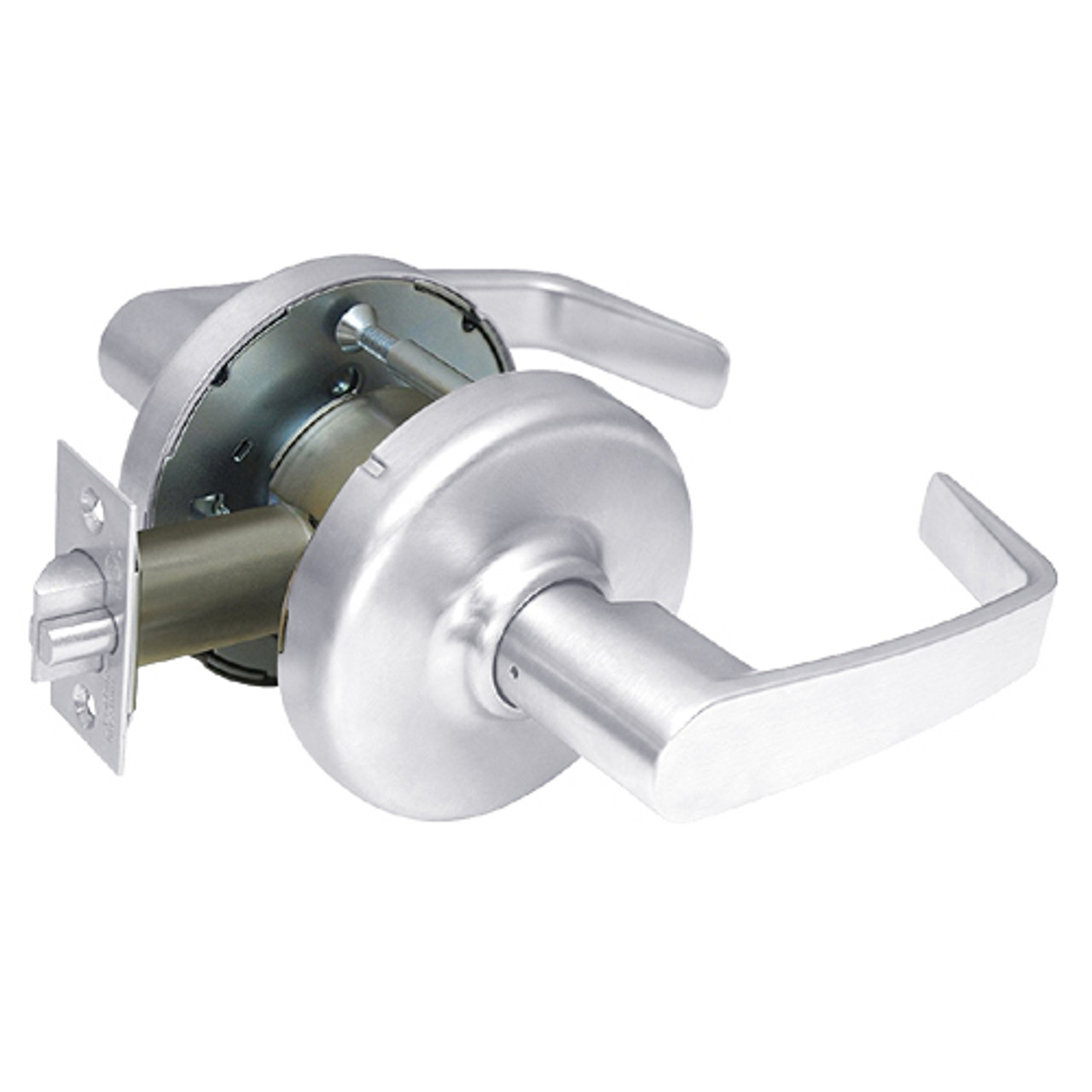 CL3310-NZD-625 Corbin CL3300 Series Extra Heavy Duty Passage Cylindrical Locksets with Newport Lever in Bright Chrome Finish CL3310-NZD-625 Corbin CL3300 Series Extra Heavy Duty Passage Cylindrical Locksets with Newport Lever in Bright Chrome Finish