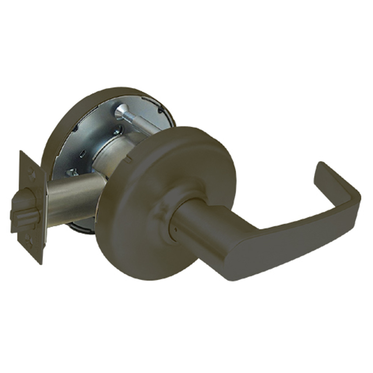 CL3390-NZD-613 Corbin CL3300 Series Extra Heavy Duty Passage with Turnpiece Cylindrical Locksets with Newport Lever in Oil Rubbed Bronze Finish