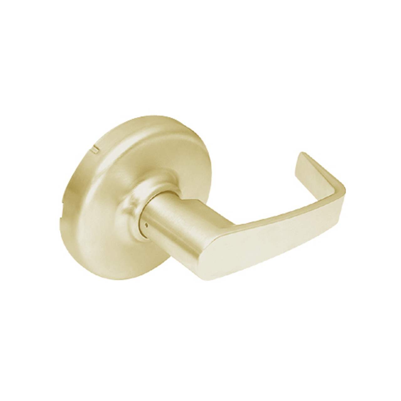 CL3350-NZD-606 Corbin CL3300 Series Extra Heavy Duty Half Dummy Cylindrical Locksets with Newport Lever in Satin Brass Finish