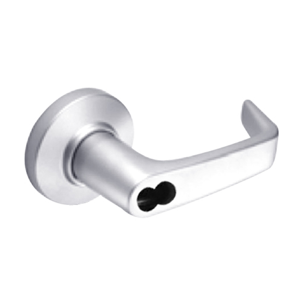 9K37AB15CS3625 Best 9K Series Entrance Cylindrical Lever Locks with Contour Angle with Return Lever Design Accept 7 Pin Best Core in Bright Chrome