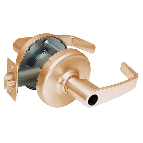 CL3361-NZD-612-LC Corbin CL3300 Series Less Cylinder Extra Heavy Duty Entry or Office Cylindrical Locksets with Newport Lever in Satin Bronze Finish