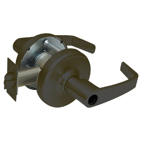 CL3375-NZD-613-LC Corbin CL3300 Series Less Cylinder Extra Heavy Duty Corridor/Dormitory Cylindrical Locksets with Newport Lever in Oil Rubbed Bronze Finish