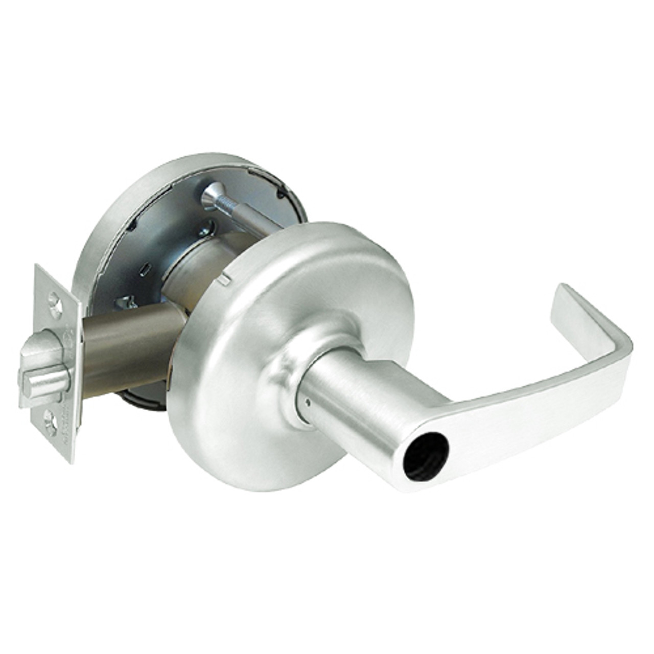 CL3391-NZD-618-LC Corbin CL3300 Series Less Cylinder Extra Heavy Duty Keyed with Turnpiece Cylindrical Locksets with Newport Lever in Bright Nickel Plated Finish CL3391-NZD-618-LC Corbin CL3300 Series Less Cylinder Extra Heavy Duty Keyed with Turnpiece Cylindrical Locksets with Newport Lever in Bright Nickel Plated Finish