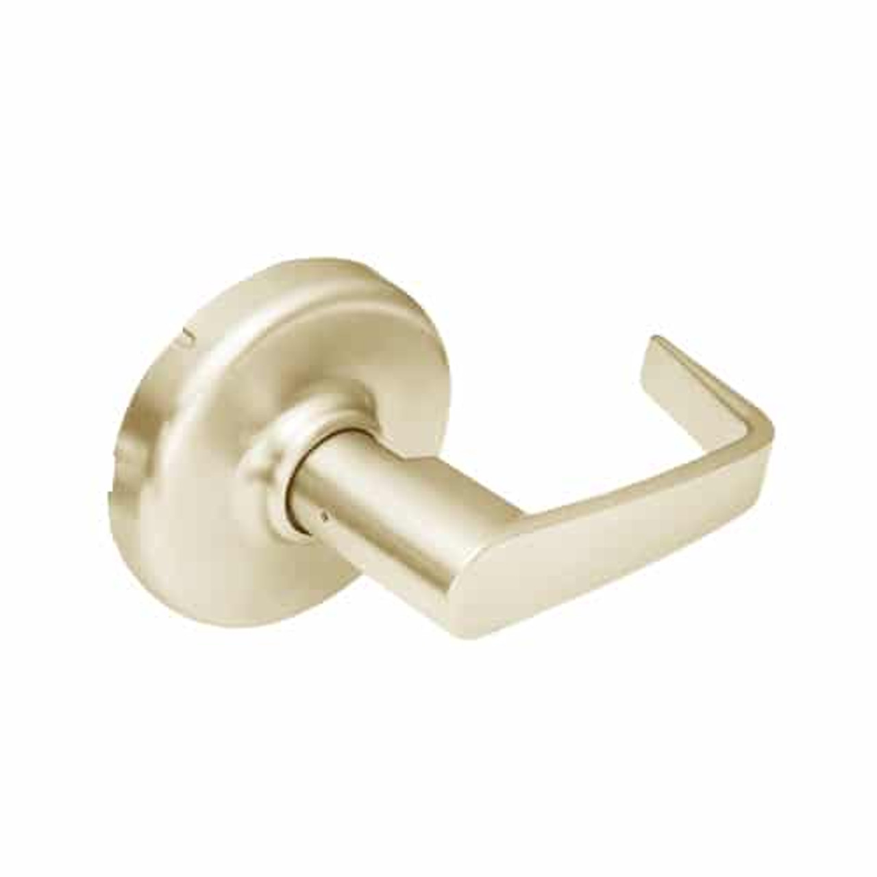 CL3570-NZD-606 Corbin CL3500 Series Heavy Duty Full Dummy Cylindrical Locksets with Newport Lever in Satin Brass Finish