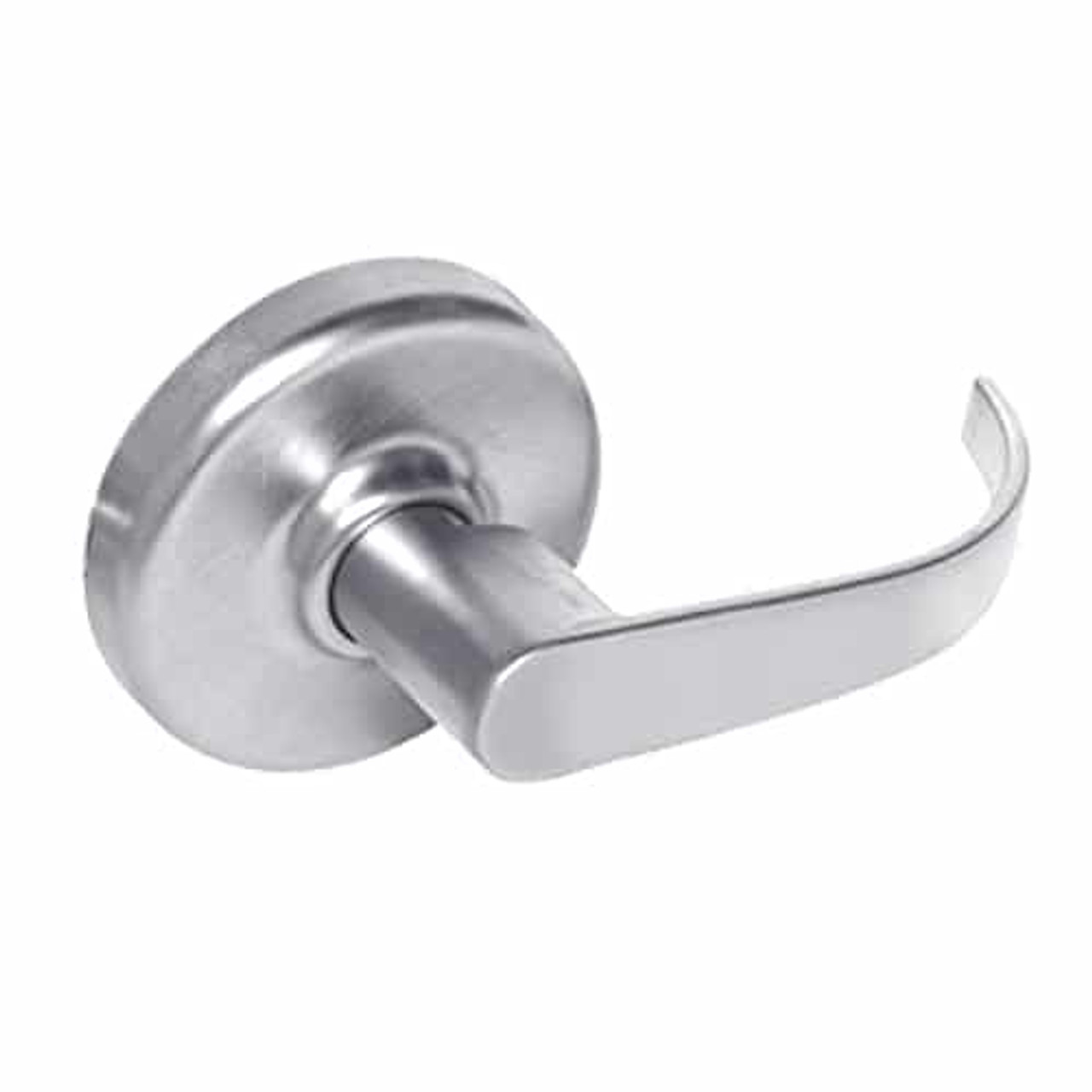 CL3580-PZD-625 Corbin CL3500 Series Heavy Duty Passage with Blank Plate Cylindrical Locksets with Princeton Lever in Bright Chrome Finish