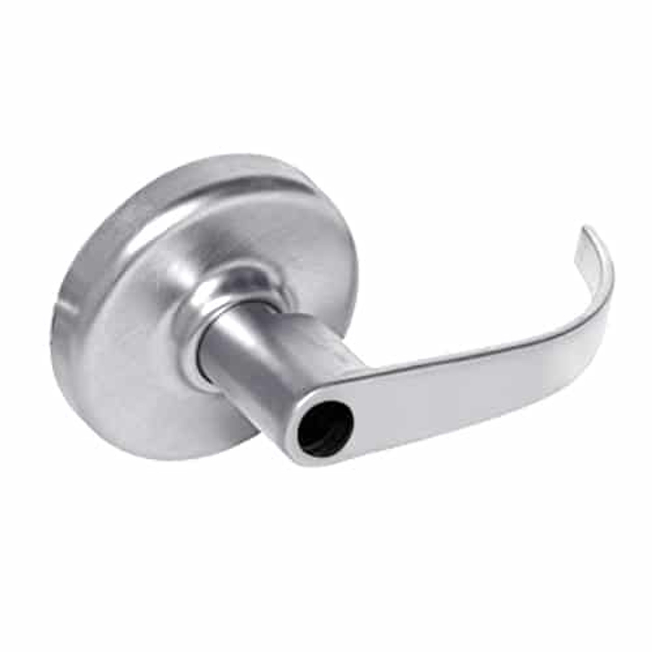 CL3581-PZD-625-LC Corbin CL3500 Series Heavy Duty Less Cylinder Keyed with Blank Plate Cylindrical Locksets with Princeton Lever in Bright Chrome Finish