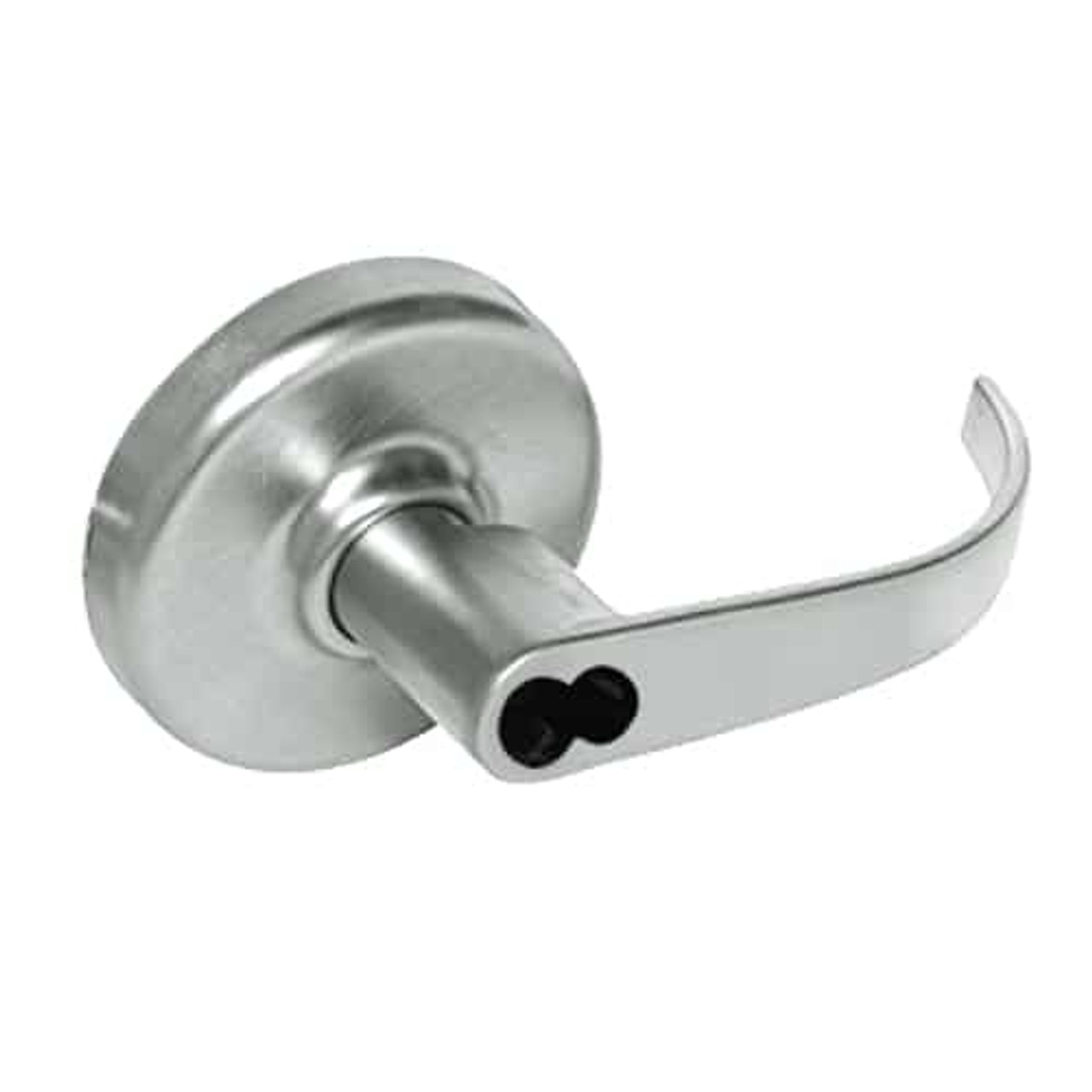 CL3551-PZD-618-CL6 Corbin CL3500 Series IC 6-Pin Less Core Heavy Duty Entrance Cylindrical Locksets with Princeton Lever in Bright Nickel Plated Finish