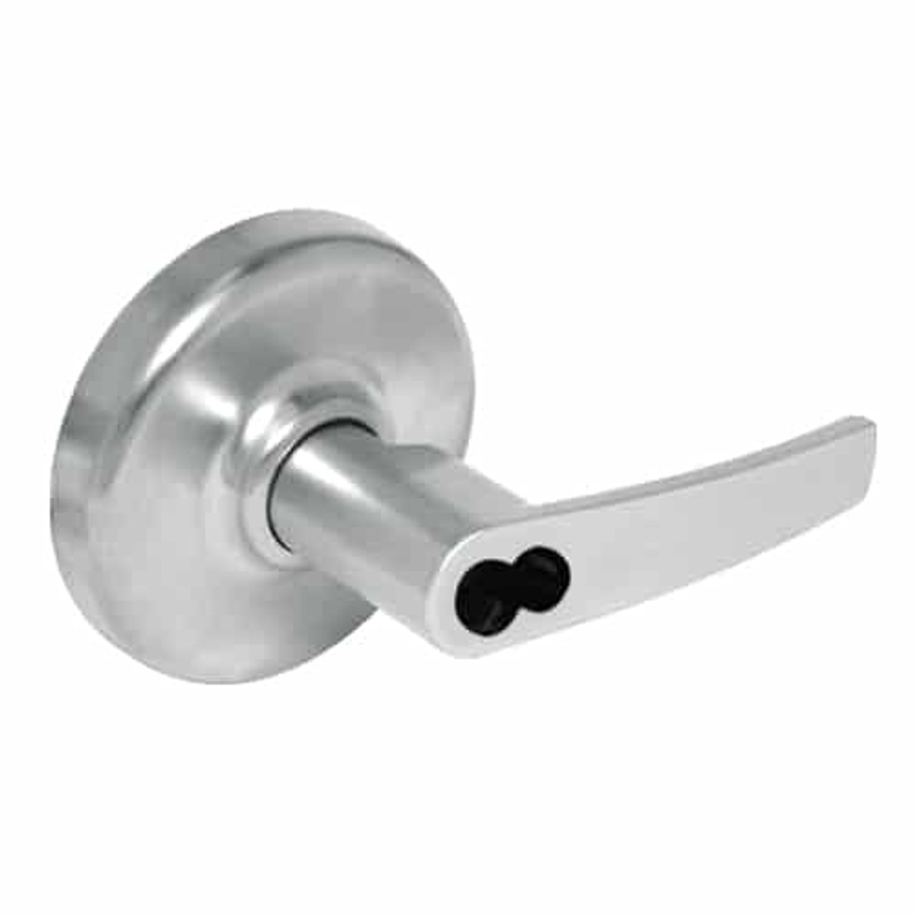 CL3581-AZD-618-CL7 Corbin CL3500 Series IC 7-Pin Less Core Heavy Duty Keyed with Blank Plate Cylindrical Locksets with Armstrong Lever in Bright Nickel Plated Finish