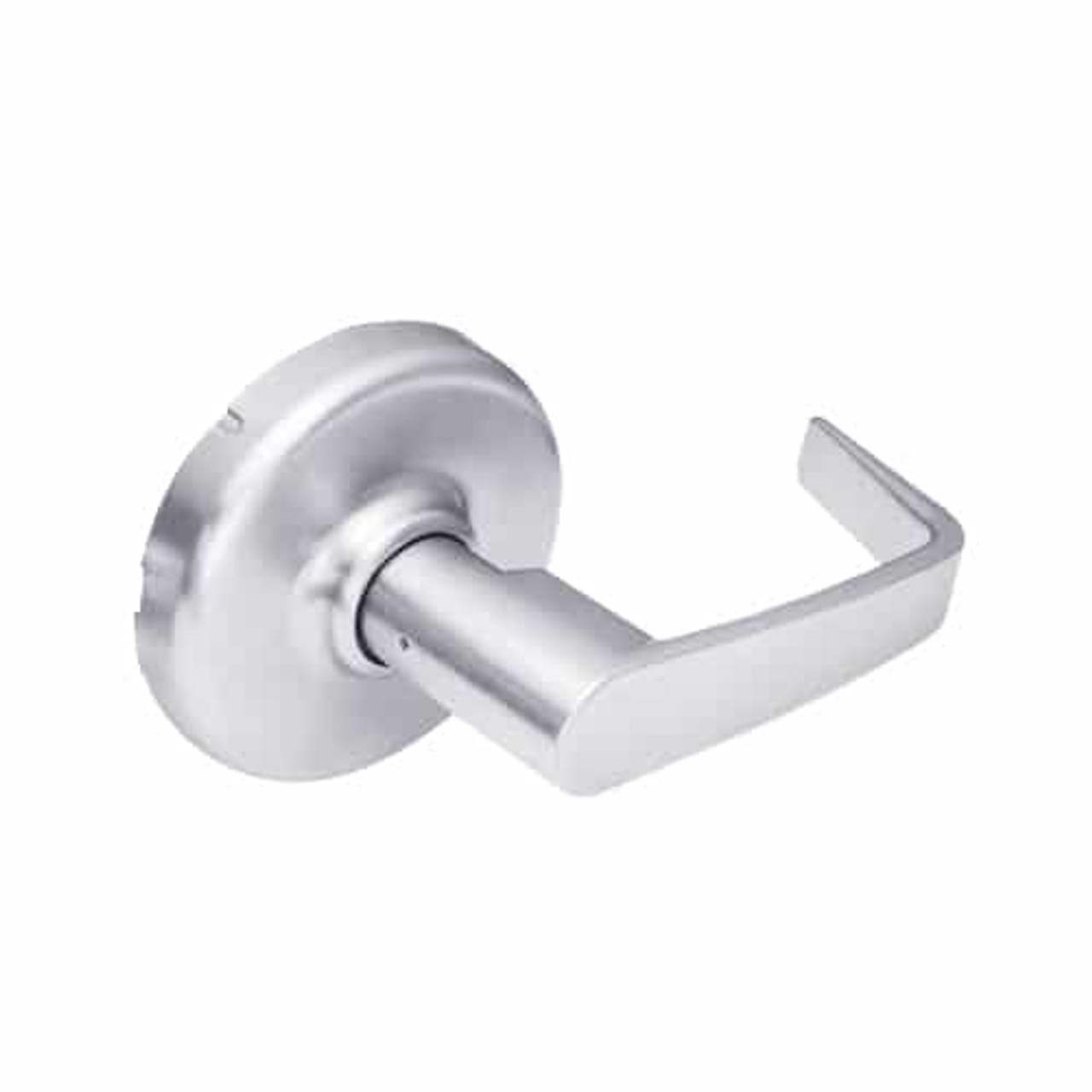 CL3850-NZD-625 Corbin CL3800 Series Standard-Duty Half Dummy Cylindrical Locksets with Newport Lever in Bright Chrome Finish