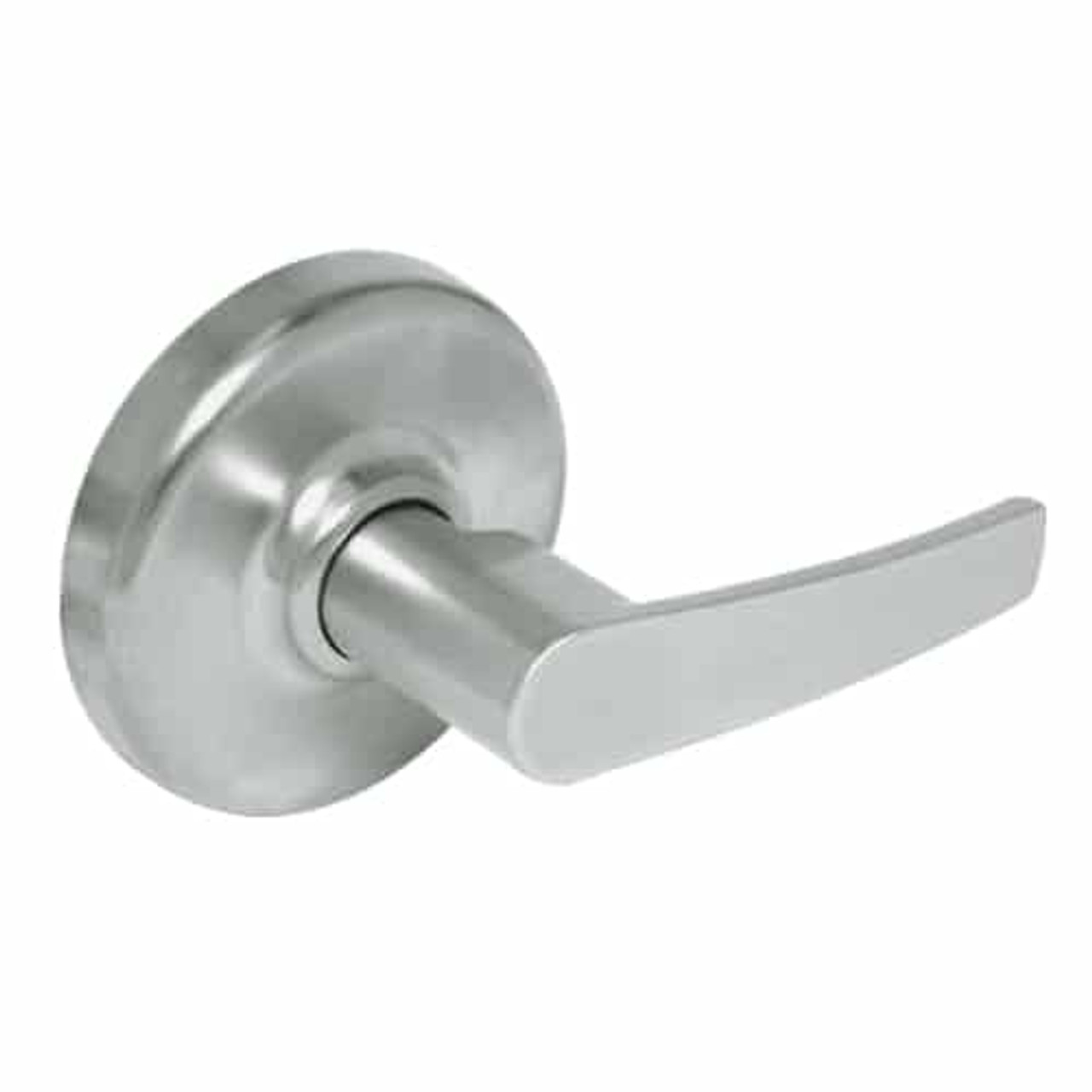 CL3880-AZD-619 Corbin CL3800 Series Standard-Duty Passage with Blank Plate Cylindrical Locksets with Armstrong Lever in Satin Nickel Plated Finish