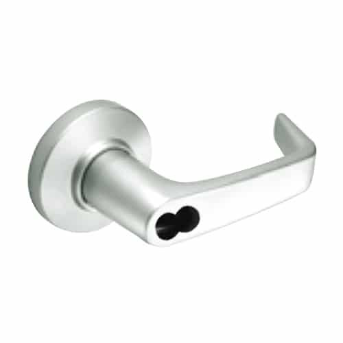 9K37W15CSTK618 Best 9K Series Institutional Cylindrical Lever Locks with Contour Angle with Return Lever Design Accept 7 Pin Best Core in Bright Nickel