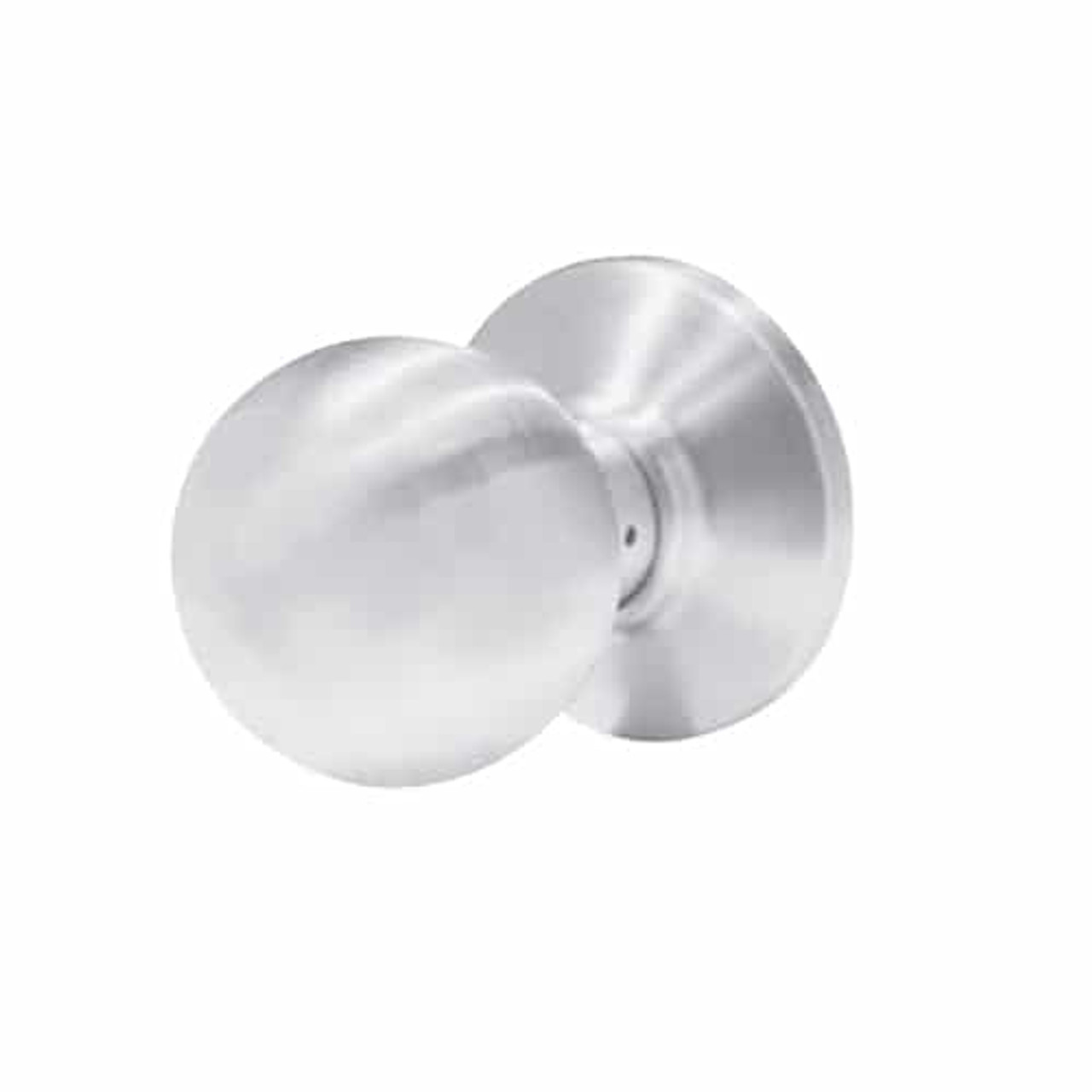 6K20N4CS3625 Best 6K Series Passage Medium Duty Cylindrical Knob Locks with Round Style in Bright Chrome