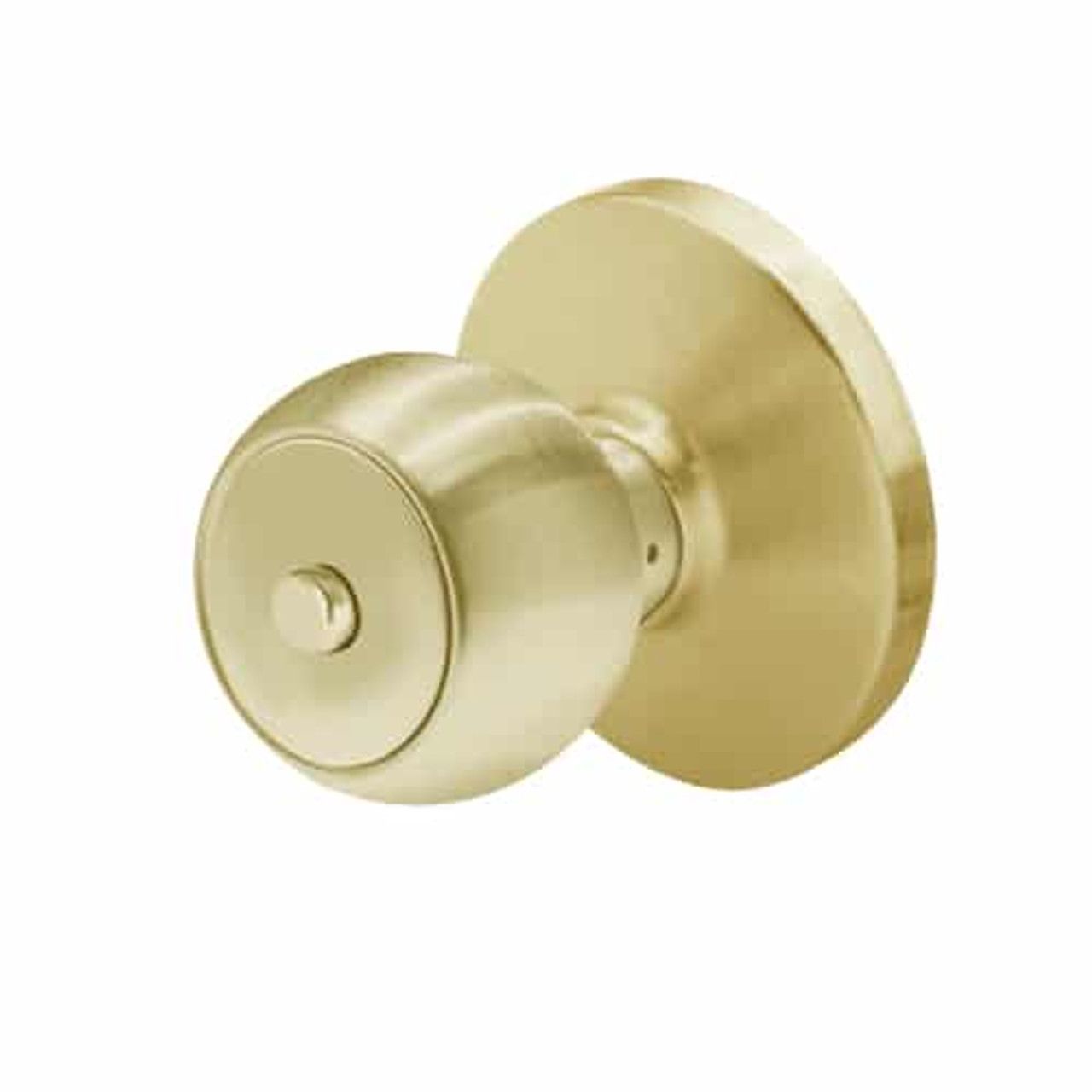 6K20L4DSTK606 Best 6K Series Privacy Medium Duty Cylindrical Knob Locks with Round Style in Satin Brass
