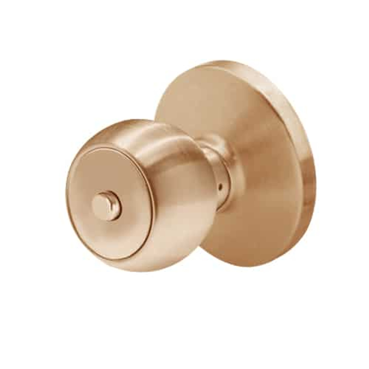 6K30L4DSTK612 Best 6K Series Privacy Medium Duty Cylindrical Knob Locks with Round Style in Satin Bronze