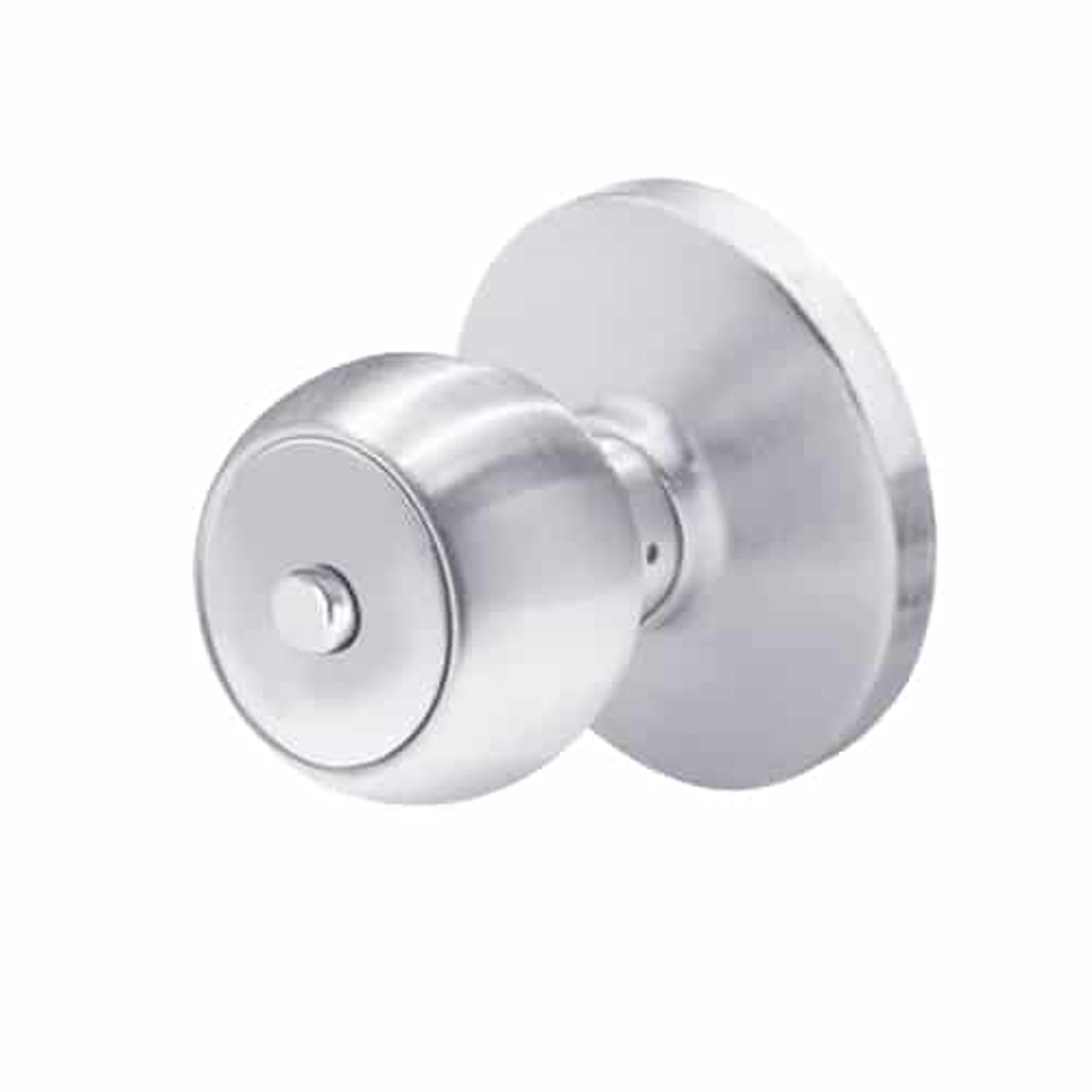 6K30L4DS3625 Best 6K Series Privacy Medium Duty Cylindrical Knob Locks with Round Style in Bright Chrome