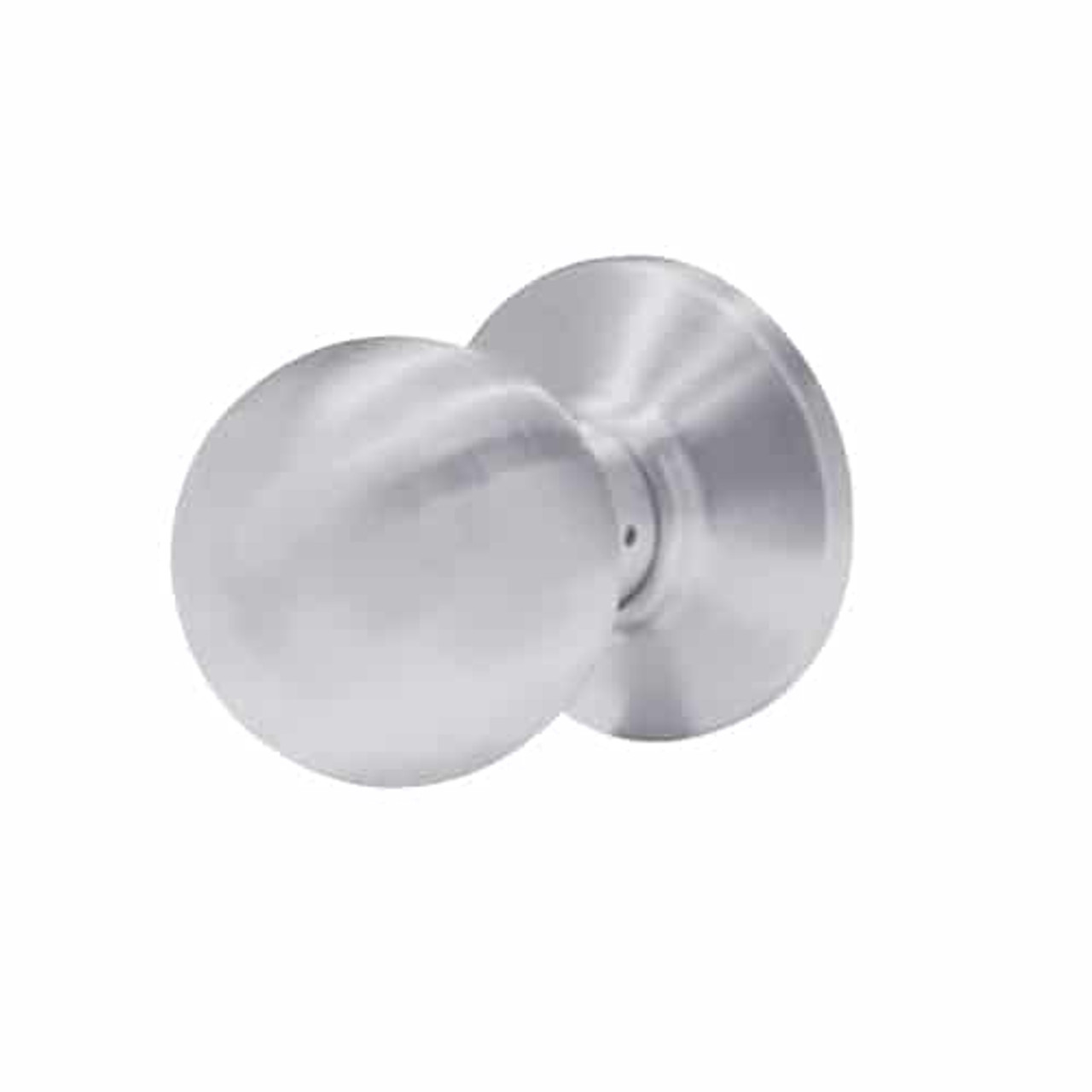 6K-02DT4C-626 Best 6K Series Double Dummy Trim Medium Duty Cylindrical Knob Locks with Round Style in Satin Chrome