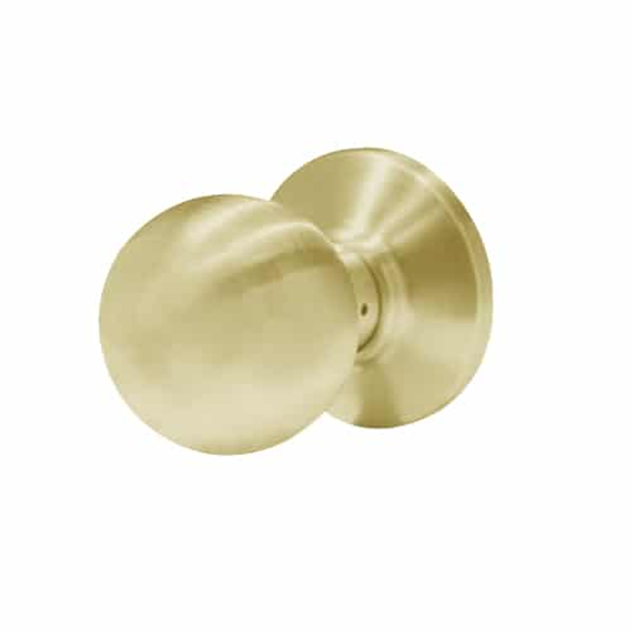 6K-02DT4C-606 Best 6K Series Double Dummy Trim Medium Duty Cylindrical Knob Locks with Round Style in Satin Brass