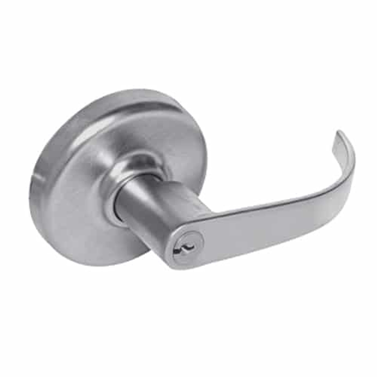 CL3855-PZD-626 Corbin CL3800 Series Standard-Duty Classroom Cylindrical Locksets with Princeton Lever in Satin Chrome Finish