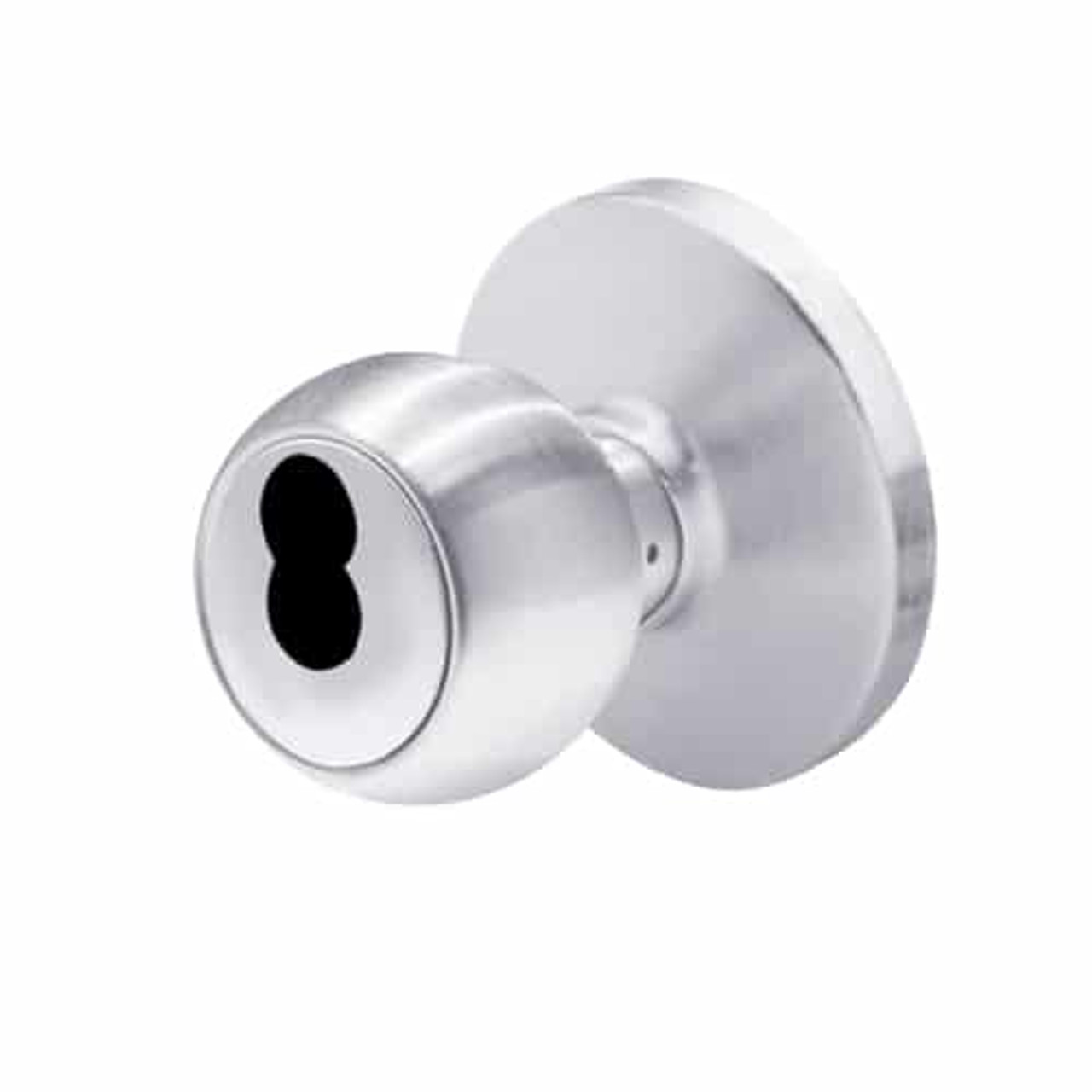 6K37AB4DS3625 Best 6K Series Medium Duty Office Cylindrical Knob Locks with Round Style in Bright Chrome