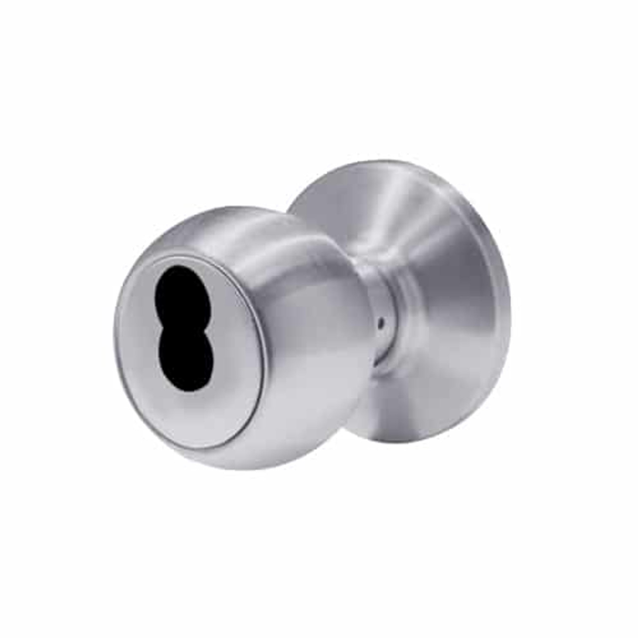 6K37D4CSTK626 Best 6K Series Medium Duty Storeroom Cylindrical Knob Locks with Round Style in Satin Chrome