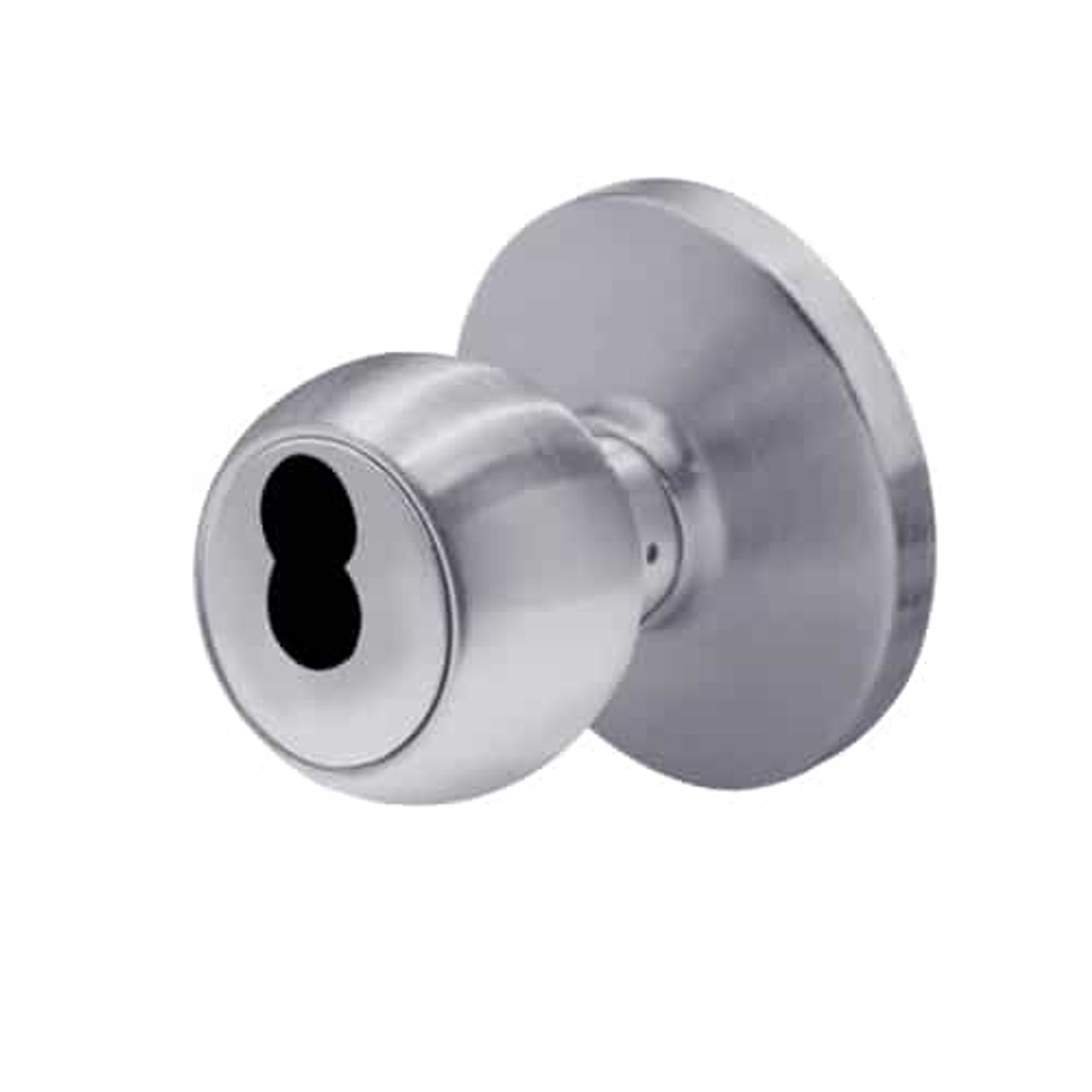 6K27R4DSTK626 Best 6K Series Medium Duty Classroom Cylindrical Knob Locks with Round Style in Satin Chrome