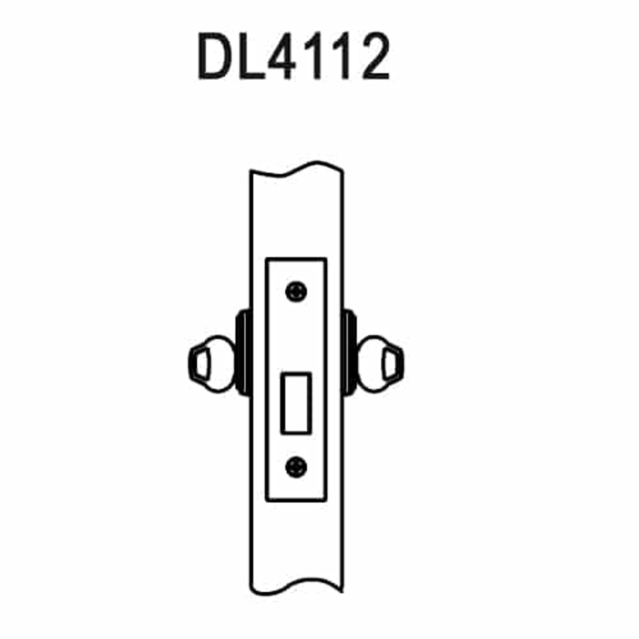 DL4112-626-LC Corbin DL4100 Series Mortise Deadlocks with Double Cylinder in Satin Chrome