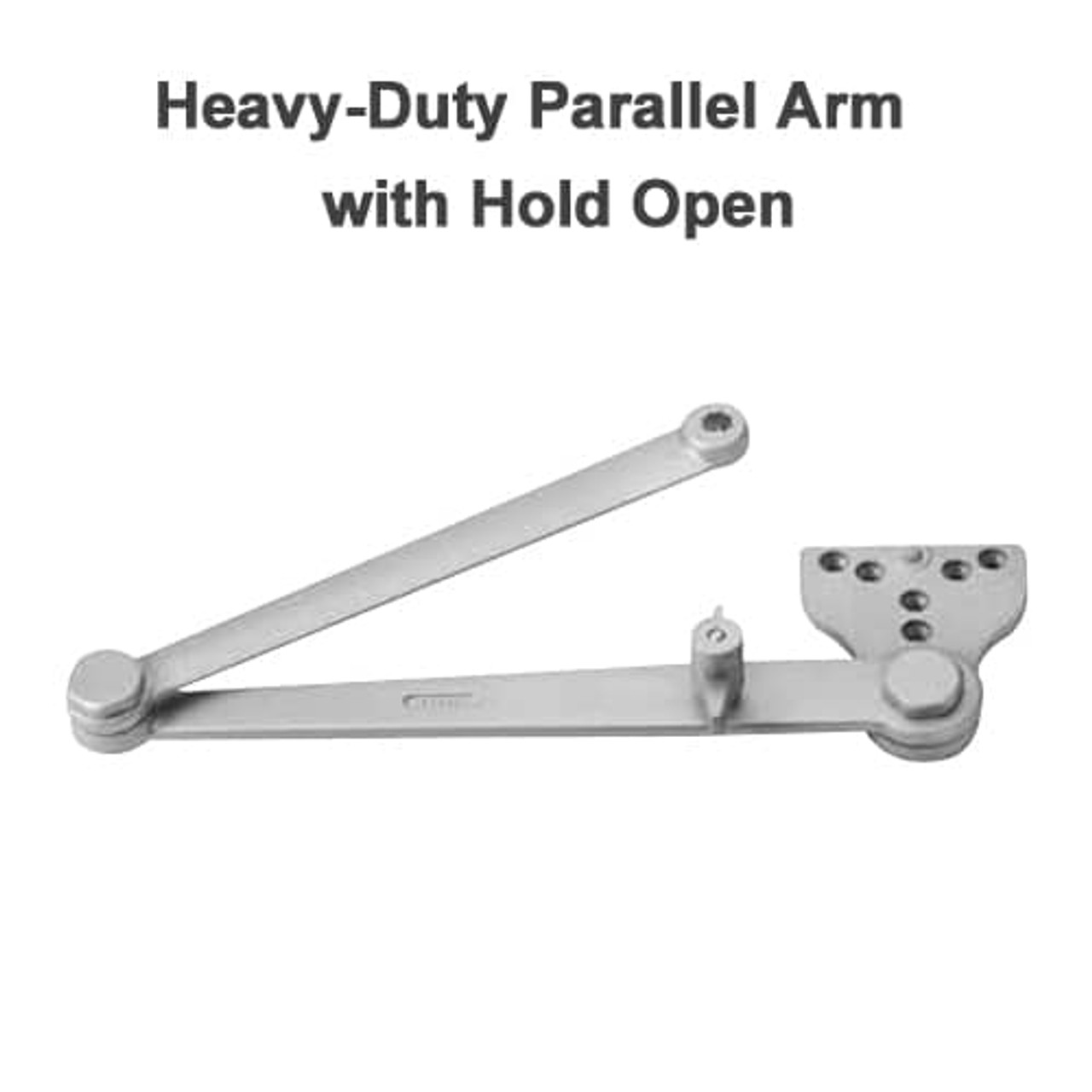 DC6210-A2-689-M54 Corbin 6000 Series Multi-Sized Heavy-Duty Parallel Arm Door Closers with Hold Open Arm in Silver Aluminum