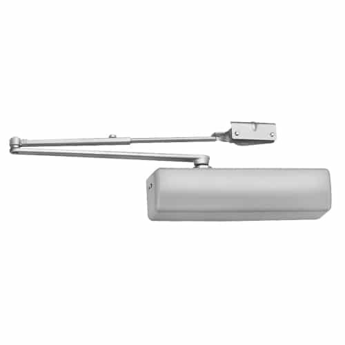 DC6210-A12-689-M54-W33 Corbin 6000 Series Multi-Sized Parallel Arm Door Closers with Heavy-Duty Unitrol with Hold Open in Silver Aluminum Finish