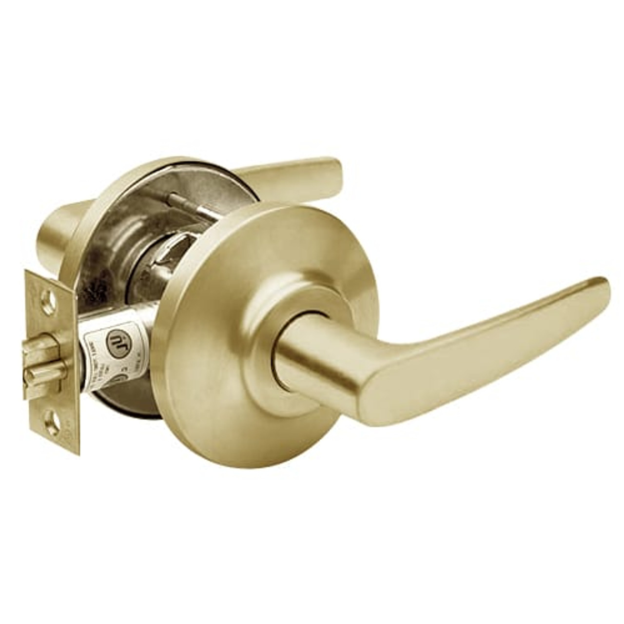 7KC30N16DS3606 Best 7KC Series Passage Medium Duty Cylindrical Lever Locks with Curved Without Return Lever Design in Satin Brass