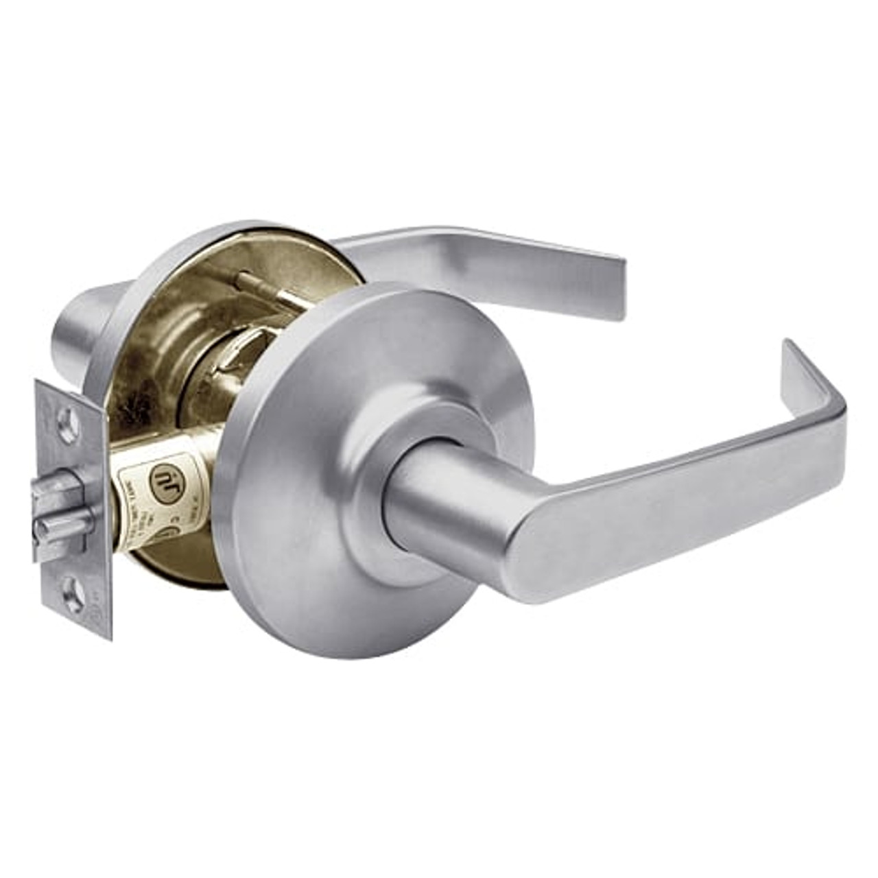 7KC30N15DSTK626 Best 7KC Series Passage Medium Duty Cylindrical Lever Locks with Contour Angle Return Design in Satin Chrome
