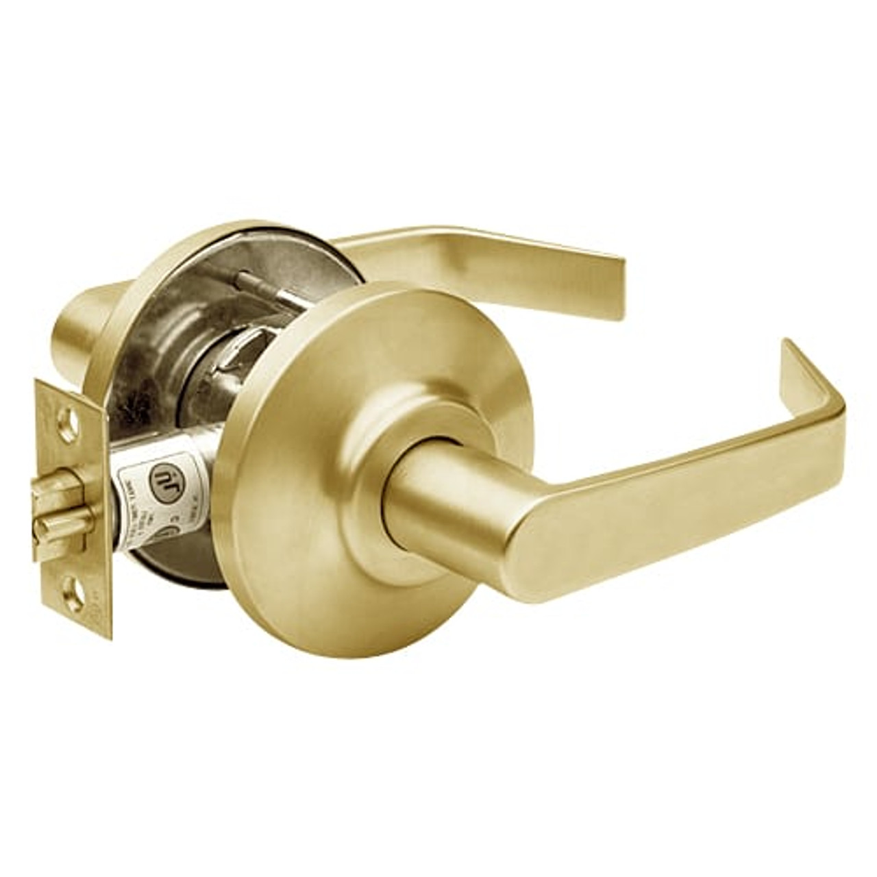 7KC30N15DSTK605 Best 7KC Series Passage Medium Duty Cylindrical Lever Locks with Contour Angle Return Design in Bright Brass