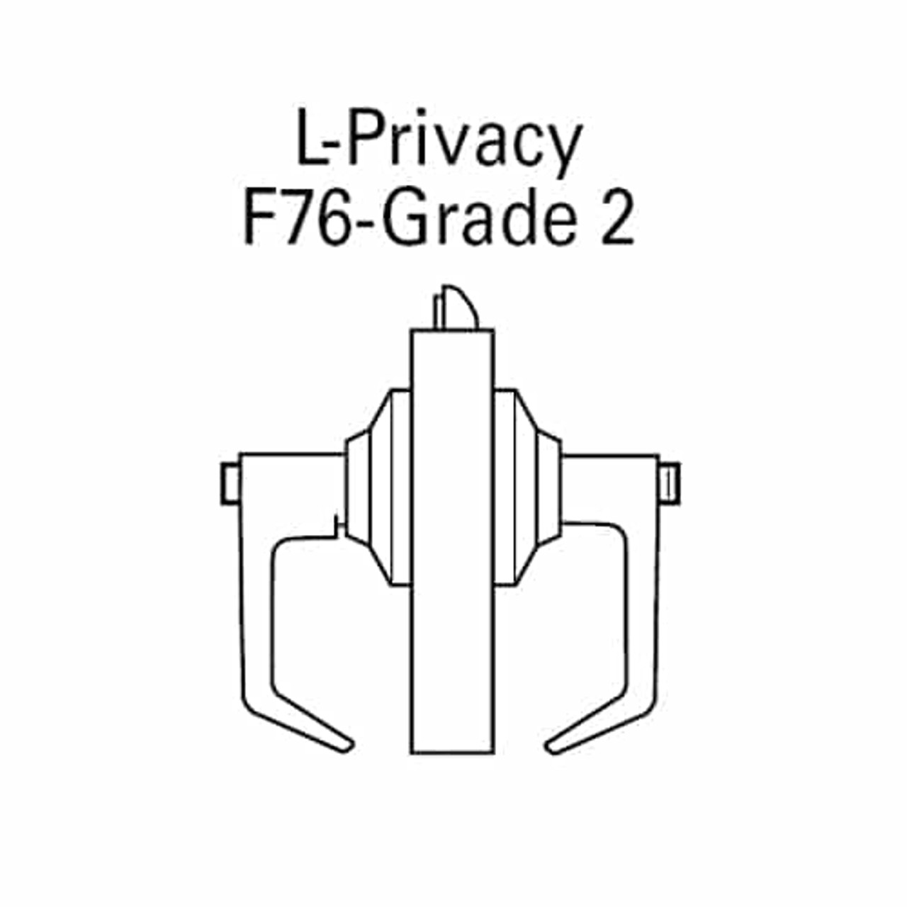 7KC30L15DS3605 Best 7KC Series Privacy Medium Duty Cylindrical Lever Locks with Contour Angle Return Design in Bright Brass