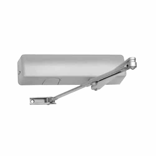 DC6421-689 Corbin 6000 Series Half-Size Adjustable Top Jamb Arm Door Closers in Silver Aluminum Finish