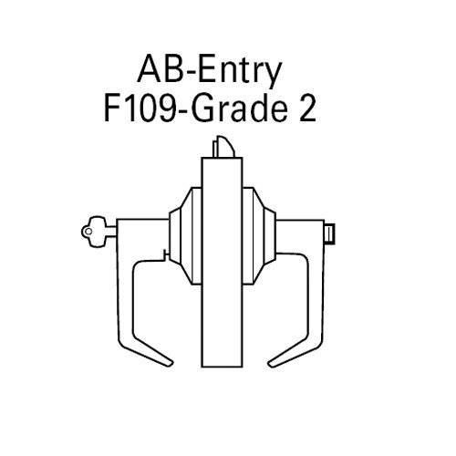 7KC27AB14DSTK625 Best 7KC Series Entrance Medium Duty Cylindrical Lever Locks with Curved Return Design in Bright Chrome