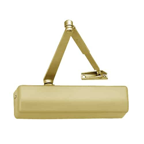 DC6402-A1-696-M54 Corbin 6000 Series Half-Sized Regular Arm Door Closers in Satin Brass Finish