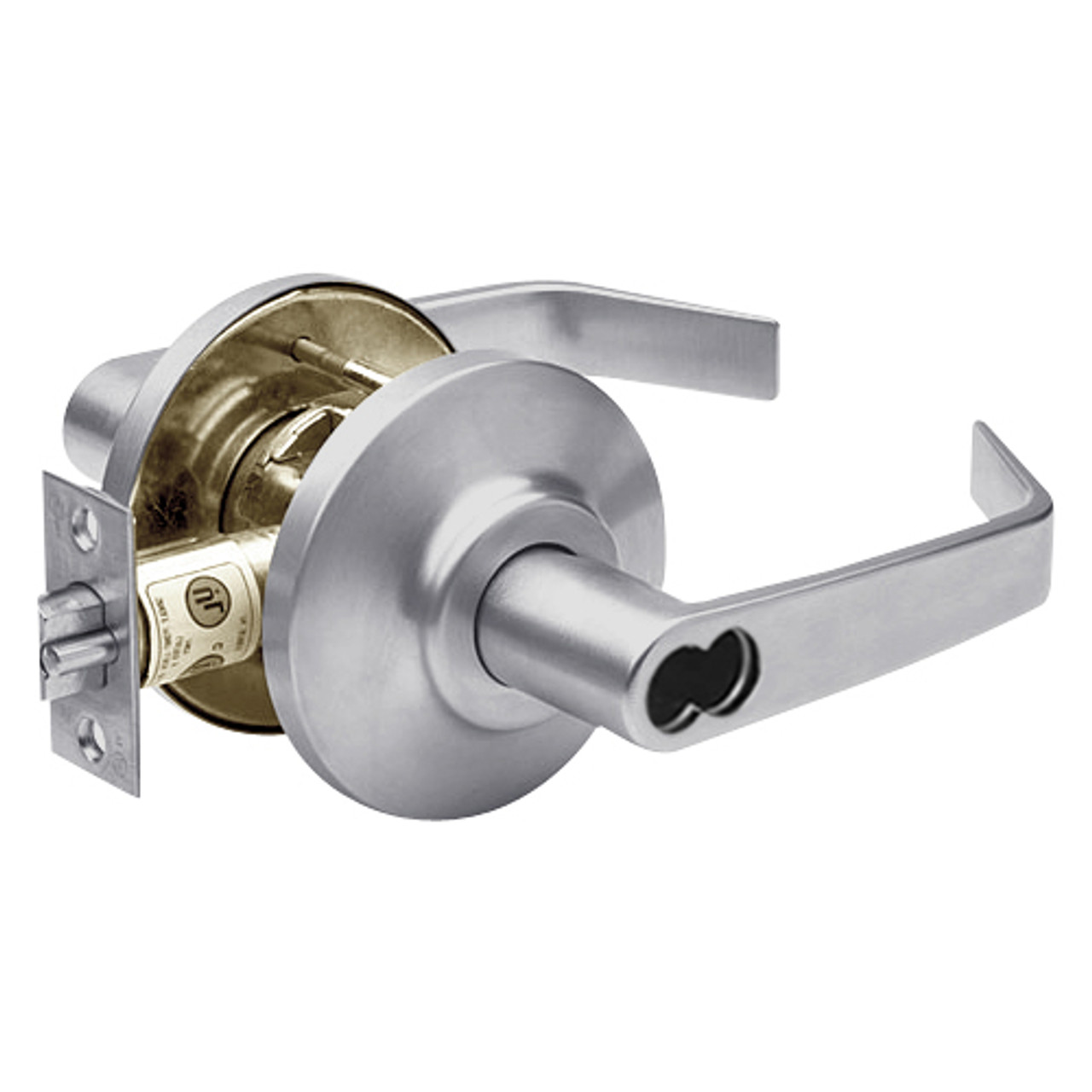 7KC27R15DSTK626 Best 7KC Series Classroom Medium Duty Cylindrical Lever Locks with Contour Angle Return Design in Satin Chrome