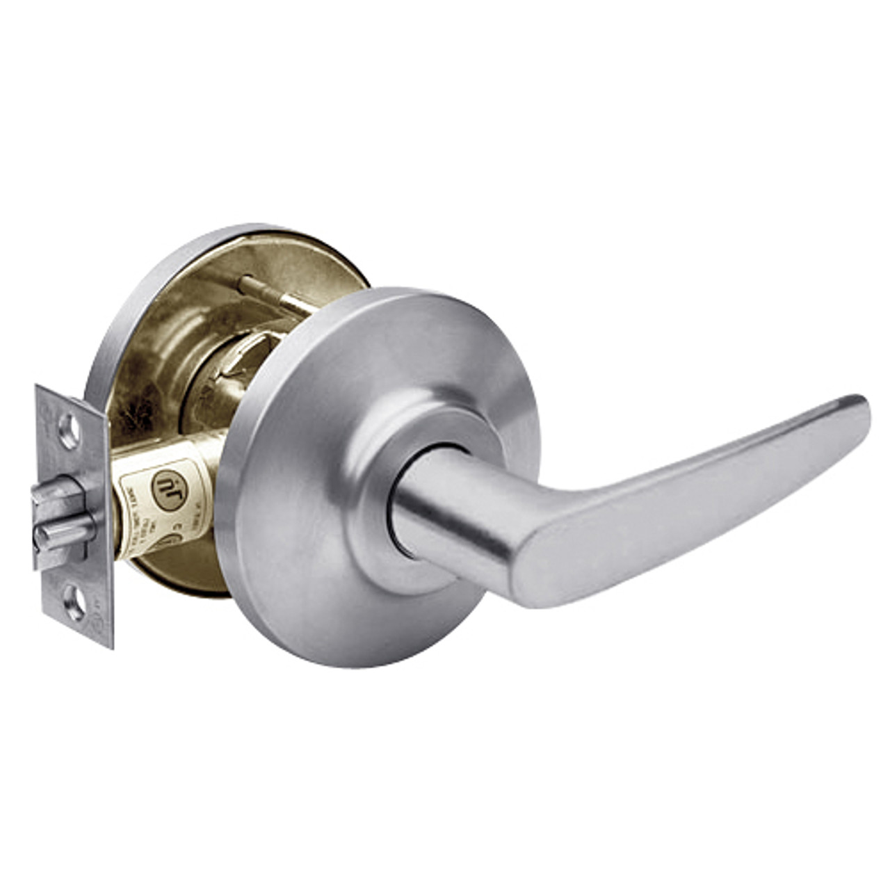 7KC30Y16DSTK626 Best 7KC Series Exit Medium Duty Cylindrical Lever Locks with Curved Without Return Lever Design in Satin Chrome
