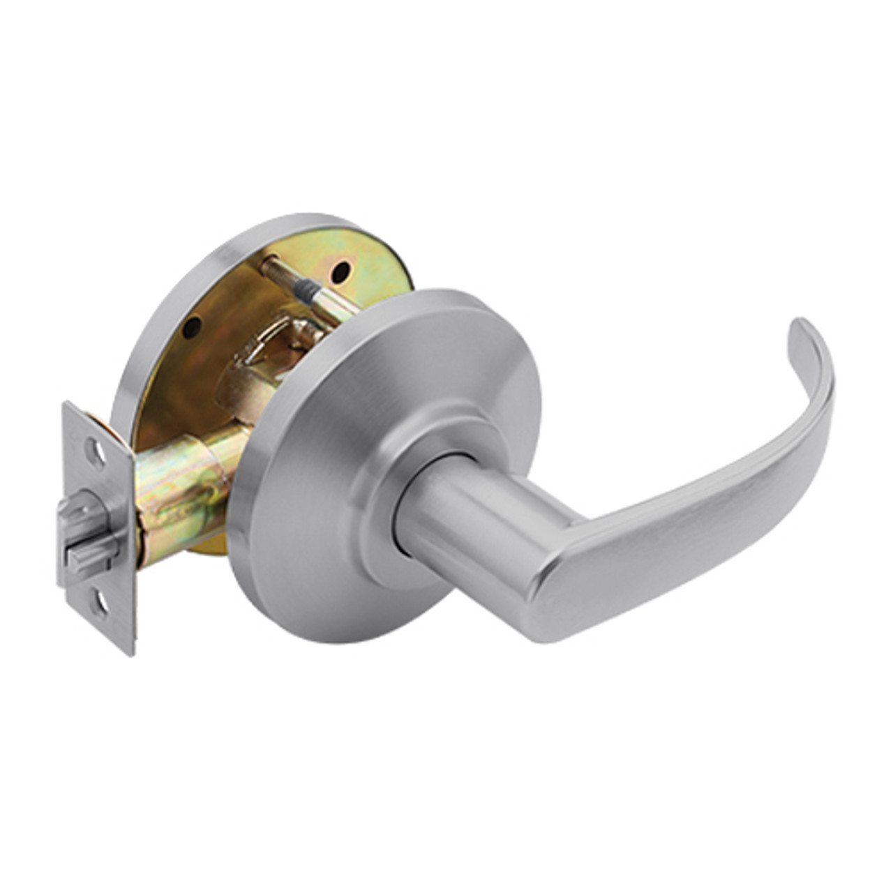 7KC30Y14DSTK626 Best 7KC Series Exit Medium Duty Cylindrical Lever Locks with Curved Return Design in Satin Chrome